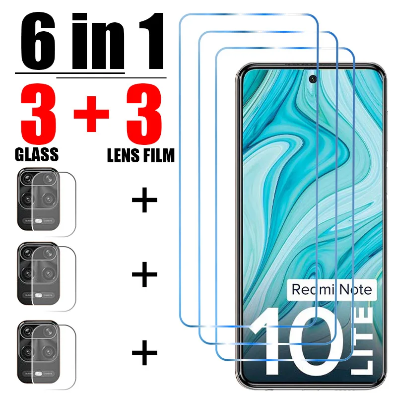 Защитные пленки 6в1 для Redmi Note 11 12 Pro Plus 10 9 8 7 9S 10S 11S Закаленное стекло для Redmi 9 9A 9C 10 Защитное Стекло