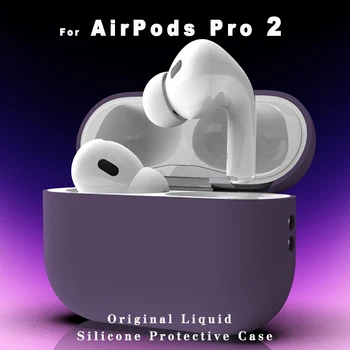 Чехлы для Apple AirPods Pro 2 Официальный Жидкий Силиконовый Защитный Кожный Чехол Funda Capa Для Air Pod Pro 2 Аксессуары Для Корпуса