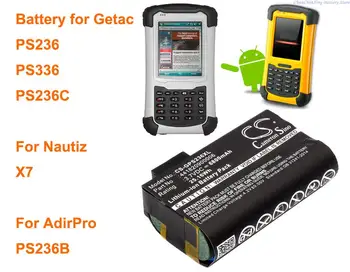 Аккумулятор OrangeYu 6800 мАч для AdirPro PS236B, для Getac PS236, PS336, PS236C, Для Nautiz X7