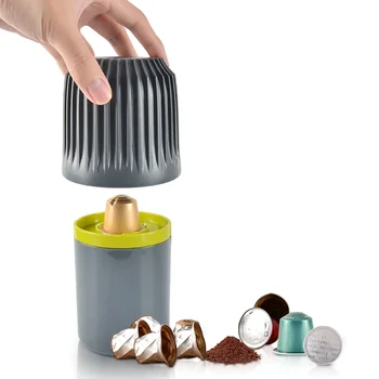 НОВЫЙ инструмент для переработки кофе из АБС-пластика, измельчитель алюминиевых капсул Nespresso, коробка для измельчения кофе, коробка для переработки капсул